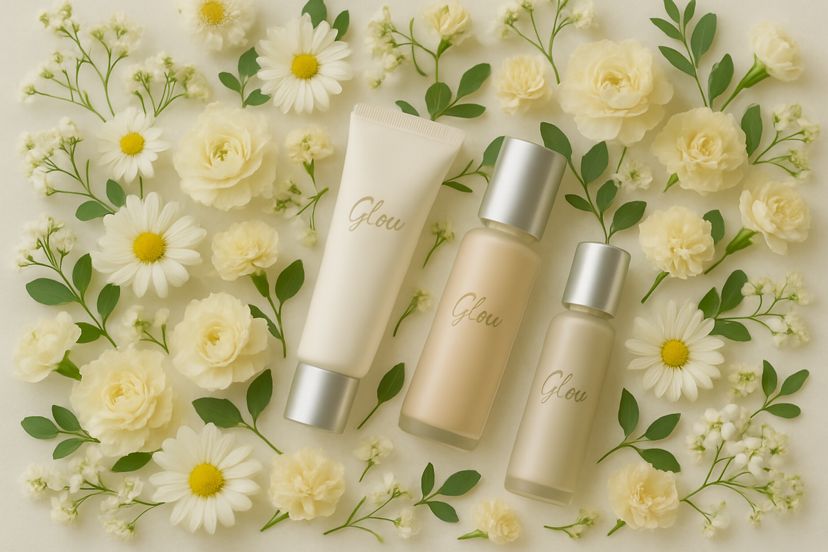 下地とファンデーションを重ねるメイクシーンのイメージ