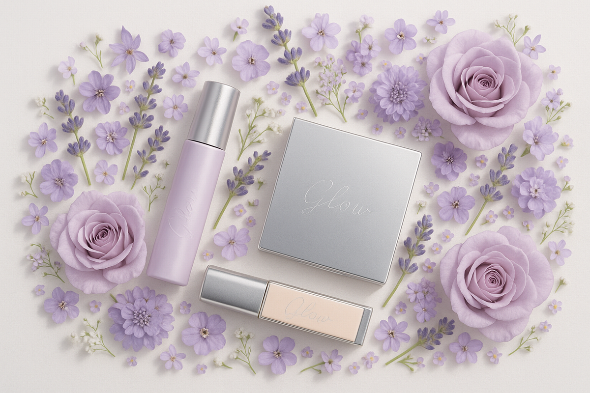 40代のためのくすみオフメイクイメージ（ツヤと血色で明るく見せるベースメイク）