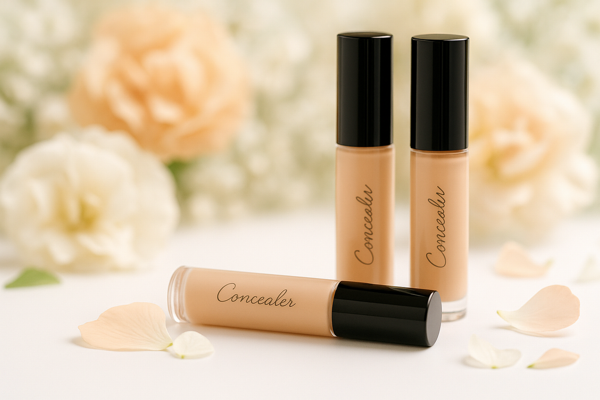 シミやくすみを自然に隠すコンシーラーの使い方イメージ（厚塗りに見えないカバー方法）